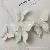 Sinfonía Láser Mariposa Grande Joyería Pegamento en Crema Pasador de Pelo Mariposa Colorida Tridimensional Accesorios Pasador de Pelo Hecho a Mano DIY con Agujeros