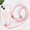 Alça de Silicone Universal para Celular com Cordão, Pode Ser Usada no Pescoço ou Transversalmente, Capa Protetora Anti-Queda, Cordão com Processamento Personalizado