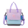 Bolsa de Tutoría Impresa para Estudiantes de Primaria Bolso Tote de Tres Usos Bolso Cruzado para Niños Bolso de Tutoría con Logo Impreso Bolso para Archivos de Arte