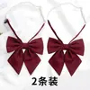 Gravata borboleta feminina estilo universitário estudante formatura JK japonês cor sólida ângulo oblíquo raiz de pena de acordo com gola de laço flor acessório de roupa de marinheiro
