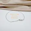 Acessórios de Pérola DIY Prata Esterlina S925 Ajustável Espesso 0.8mm Longo 19cm Pulseira Sem Agulha