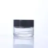 Atacado Tampa de Rosca Transparente Frasco de Vidro para Creme Frascos Cosméticos Multitamanho Selado Frasco de Amostra para Creme para Olhos