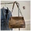Bolso de cadena casual retro simple estilo coreano bolso grande bolso de mujer invierno Nueva Moda bolso de hombro axilar portátil bolso de mujer