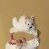 Grampo de Banana Estampado de Leopardo Gatinho Doce e Descolado para Meninas 2025 Novo Grampo Vertical Plissado Multicamadas para Rabo de Cavalo Grampo de Cabelo na Parte de Trás da Cabeça