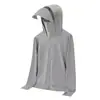 Ropa de Protección Solar para Mujer UPF50+ Protección UV Transpirable Sensación de Hielo Ropa de Protección Solar para Hombre Ropa de Protección Solar de Seda de Hielo para Mujer Verano