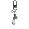 Cordão CCD de trevo de quatro folhas feito à mão corrente de telefone de coelho com contas DIY girly ins corrente de pingente simples com sino