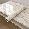 Papel de Parede Autoadesivo Mármore Brilhante Espessado Adesivos de Azulejo à Prova d'Água Adesivos de Parede para Reforma de Móveis de Fogão