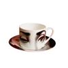 Taza con Cara Taza de Café Plato Traje Cerámica Taza de Agua Estilo Europeo Creativo Vajilla para el Hogar Taza para Té de la Tarde Regalo