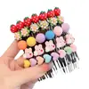 Novo artefato de pente para crianças no verão, pente de cabelo fofo para cabelo quebrado, pente para cabelo de menina, presilha de cabelo para testa, parte de trás da cabeça, presilha de cabelo para franja