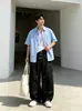 Pantalones vaqueros de metal con cremallera de avión desconstruido y cremallera de guadaña para hombre, nuevos pantalones largos casuales sueltos retro americanos de otoño para mujer