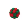Juguete de bola de felpa para gato mascota Pelota con cascabel elástica Bola auto-saludable gato bola de lana colorida Bola Arcoíris