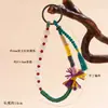 Chaveiro Atacado Mineral Cru Natural Alto Teor Cinábrio Vermelho Imperial Areia Bodhi Estilo Tibetano Pingente Original Pom-Pom para Bolsa