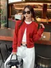 Cardigan para usar por cima feminino estilo fino novo primavera e outono suéter de malha solto casaco top de malha de cashmere tamanho único preto