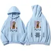 Rielles B Gira Mundial 2025 Sudadera con Capucha Estrella Nueva Manga Larga Invierno para Hombre/Mujer Sudadera con Capucha Moda Hip-Hop