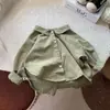 Camisa Infantil Estilo Mori Algodão Puro Nova 2026 Menino Top Soltinho Estilo Coreano Menina Casual Camisa de Algodão e Linho Tendência