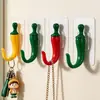 Gancho Creativo Sin Taladro Gancho para Ropa con Forma de Pimienta Perchero para Recibidor Perchero de Pared para Ropa Gancho para Llaves