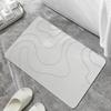 Tapete de piso de barro de diatomeas transfronterizo, tapete de puerta de cocina y baño, antideslizante, lavable, tapete cuadrado para pies, tapete absorbente para baño