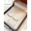 Collar Tiqi Real Shot de Plata de Ley S925 con Cadena de Monedas y Borla de Diamantes para Mujer, Cadena para Clavícula de Lujo Ligero de Nicho con Moneda y Zirconia en Forma de Arco