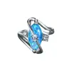 Amazon deseo nuevo platino ovalado forma de S Aobao +3 anillo de diamante blanco pequeño ins personalidad anillo Joker anillo individual