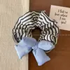 NUEVO Coletero de Algodón Relleno con Lazo y Pliegues Tridimensionales, Lindo Lazo para el Cabello para Mujer