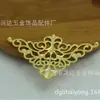 Acessórios para Joias DIY 50*32mm Peças de Flor de Cobre Triangulares Flor de Janela Acessórios para Penteados Estilo Chinês Estilo Étnico