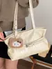 Nova Bolsa Tote de Nicho Primavera 2026, Bolsa de Grande Capacidade, Textura Casual da Moda, Bolsa de Ombro Feminina Personalizada