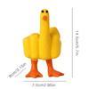 Cross-border New Duck You Creative Resin Crafts Zakka Dedo Médio Pato Desktop Mini Ornamentos