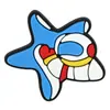 Decoração para Sapato de Borracha Macia PVC de Astronauta Espacial Acessórios para Tamanco Desenho Animado Fivela Decorativa Fivela de Sapato Destacável DIY Acessório de Sapato