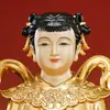 Niño y Niña Dorados de Resina, Niño Dorado Bañado en Oro de la Buena Fortuna, Niña Dragón, Decoración de Salón de Buda para Niño y Niña, Adorno de Estatua de Buda para el Hogar