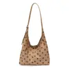 Bolso de Hombro Retro de Lunares para Mujer 2026 Modelo Nuevo Gran Capacidad Asa Suave Bolso de Compras para Viajes Diarios Moda Tendencia Bolso de Mano Bolso Tote
