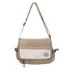 Bolsa Transversal Masculina Transfronteiriça 2024 Outono e Inverno Marca Tendência Ins Estilo Japonês Casual Bolsa Masculina Bolsa de Ombro Esportiva Pequena Bolsa de Ombro