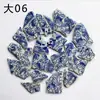 Azulejos de Porcelana em Atacado, Mosaico Cerâmico de Porcelana Azul e Branco Irregular, Venda Direta, Azulejos Cerâmicos Artesanais, Partículas Pequenas, Fragmentos, Outros