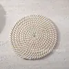 Manteles Tejidos de Cuerda de Algodón de Amazon para Uso en el Hogar, Manteles de Cuerda de Algodón, Posavasos, Tapetes para Cazuelas, En Stock, Tapetes Simples Aislantes de Calor