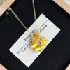 Loja de Ouro Puzuo Mesmo Estilo Ouro Areia Anel de Corrida Cavalo Fofo Estrela do Mar Colar Feminino Estiloso Fofo Corrente de Clavícula Presente para Namorada