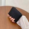 Cartera de mujer Ins Cartera pequeña de mujer Cartera plegable de alta gama para mujer Cartera corta con cremallera Cartera cruzada