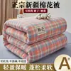Algodón de Xinjiang, engrosado para abrigar, edredón de invierno 100% algodón, adecuado para primavera y otoño, uso en dormitorios estudiantiles, funda de edredón de algodón extraíble y lavable, disponible en tamaños individual y matrimonial