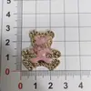 Oso Pequeño de Resina Galvanizada de Dibujos Animados Adornos DIY Pinzas para el Cabello Accesorios para el Cabello Venta al por Mayor Fundas para Teléfono Decoraciones para Crocs DIY