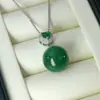 Brincos de calcedônia verde natural redondos de alta qualidade Joker brincos de calcedônia verde clássicos fábrica atacado moda nova