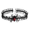Acessórios Sexy e Divertidos Halloween Renda de Aranha Gargantilha Tecido Rosa Flor Gargantilha Baile Estilo Escuro