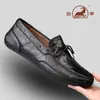 Zapatos para Hombre Gorilla 2026 Cuatro Estaciones Mocasines Casuales para Hombre Cruzar la Frontera Slip-On Zapatos para Conducir Zapatos de Piel de Oveja para Hombre