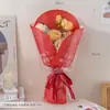 Bolsa única para buquê de Dia das Mães material de presente transparente feito à mão arranjo de flores florais bolsa de embalagem de flores feira atacado