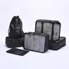 Bolsas de Almacenamiento para Viajes al Extranjero, Bolsas Organizadoras de Maletas, Bolsas para Ropa, Bolsas de Almacenamiento para Ropa Interior y Sujetadores, Juego Impermeable de Seis Piezas