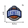 Logotipo de Equipo de Baloncesto Bordado Pegatinas de Tela para Ropa, Zapatos y Sombreros Insignia Bordada Parche Pegatinas Logotipo de Equipo Insignia Logotipo Pegatinas Bordadas