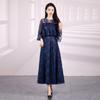 Vestido de Comércio Exterior Feminino Aliexpress Transfronteiriço Renda Elegante Slim e Elegante Vestido de Madrinha Festa de Banquete Vestido Longo