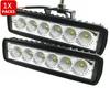 Luz de Trabajo LED para Coche y Motocicleta, 6 Leds, 18W, Leds Jingyuan, Luces de Coche Modificadas para Vehículo Todoterreno, Focos