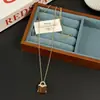 Collar con Colgante para Bolso de Piedra Ojo de Tigre Doble Cara Microincrustado con Circonita para Mujer Diseño de Lujo Accesible de Nicho Cadena para Clavícula Versátil de Gama Alta