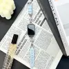 Correa de RelojCompatible con correa de reloj Huawei 11pro, diamante en forma de cruz, 8/9/10nfc patrón de estrellas acabado brillante, reloj para mujer