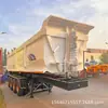 Fabricante Exporta Semirreboque Autodescarregável de Giro Traseiro de 6 Eixos, Semirreboque de Giro Traseiro Tipo U, Semirreboque Veículo de Transporte Tipo Baú