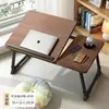 Mesa pequeña plegable para cama, escritorio de estudio, soporte ajustable para mesa de laptop, adecuado para leer en el dormitorio de una persona perezosa o en un ventanal