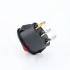 Interruptor KCD1 Oval para Barco com Luz 220V, Duas Posições e Três Pinos